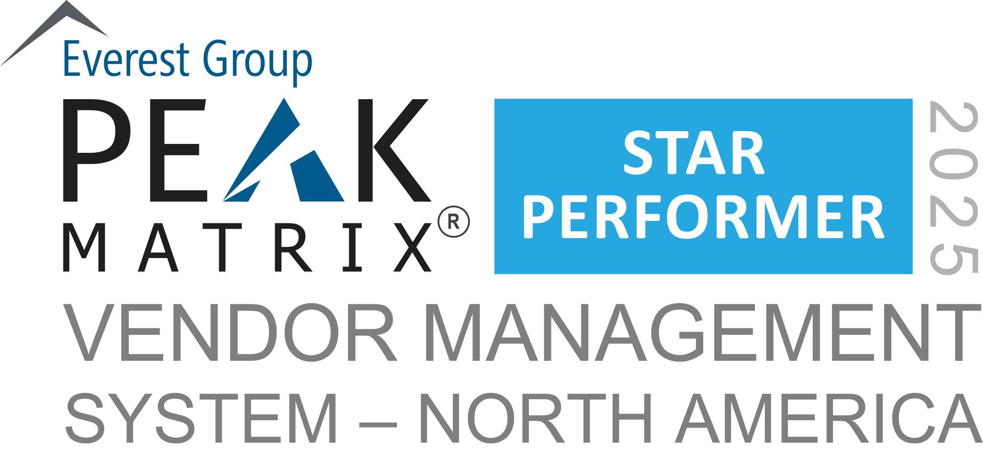 Vendor Management System 2025 - North America - PEAK Matrix Award Logo - Star Performer