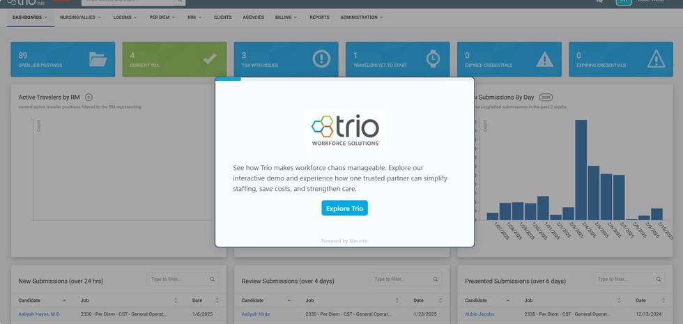 Trio VMS Screenshot