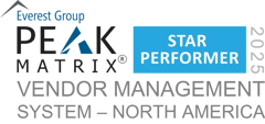 Vendor Management System 2025 - North America - PEAK Matrix Award Logo - Star Performer