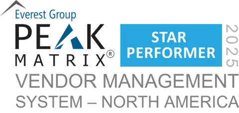 Vendor Management System 2025 - North America - PEAK Matrix Award Logo - Star Performer
