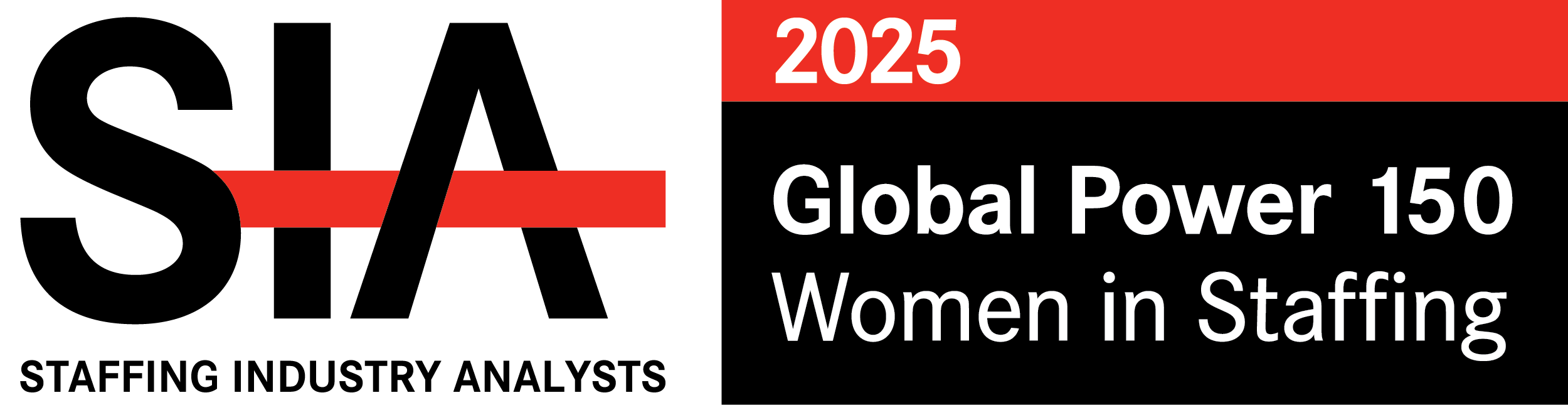 Staffing Industry Analysts (SIA)’s Global Power 150 Women in Staffing Logo