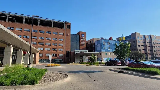 UnityPoint Health hospital campus and main entrance